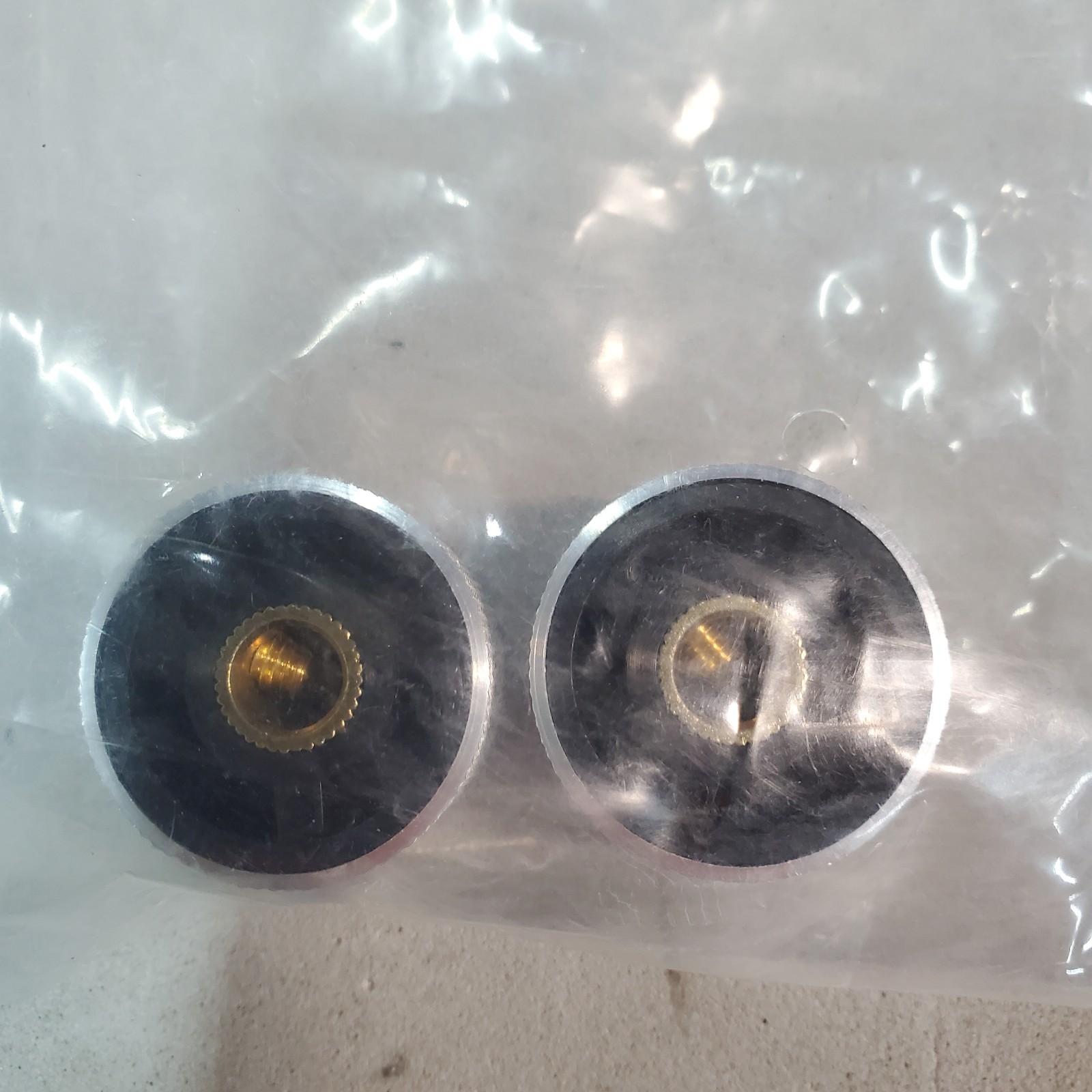 RadioShack Silver Knurled Knobs - Brand New 2740424