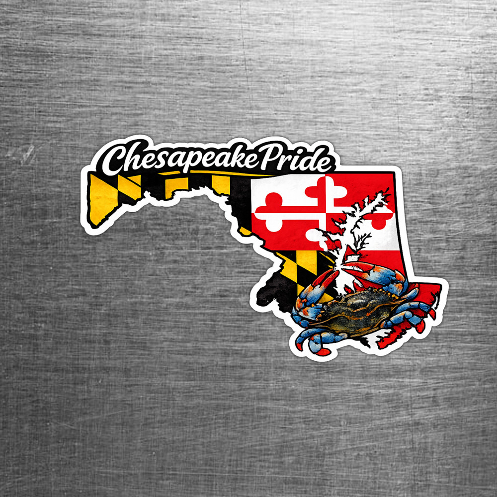Maryland Custom State Sticker "Chesapeake Pride"