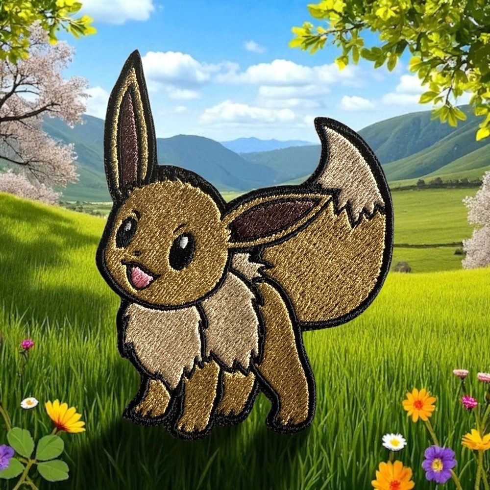 Eevee Pokedex Pokémon Patch/Eevee Evolution Pokémon Patch 4.01" X 3.17"