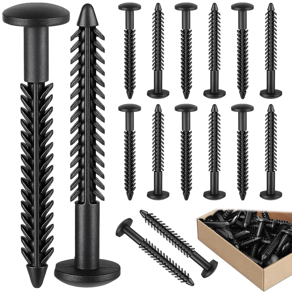 60 Pcs Vinyl Shutter Fastener, 3 Inch Shutter Screws Window Panel Pin, Shutter S