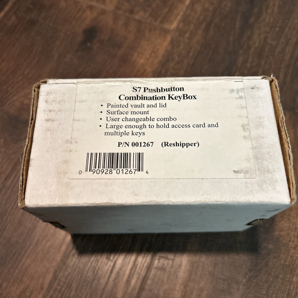 GE Interlogix Supra S7 Pushbutton Combination Key Box SEALED Holds Multiple Keys