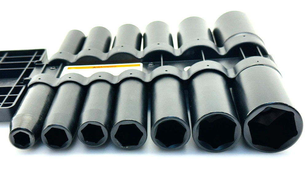 Pittsburgh 1/2" Drive Deep Impact Socket Set Metric, 13 Pc