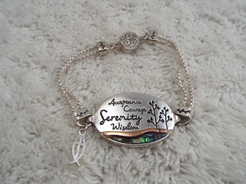 Acceptance Courage Serenity Wisdom Bracelet (J22)