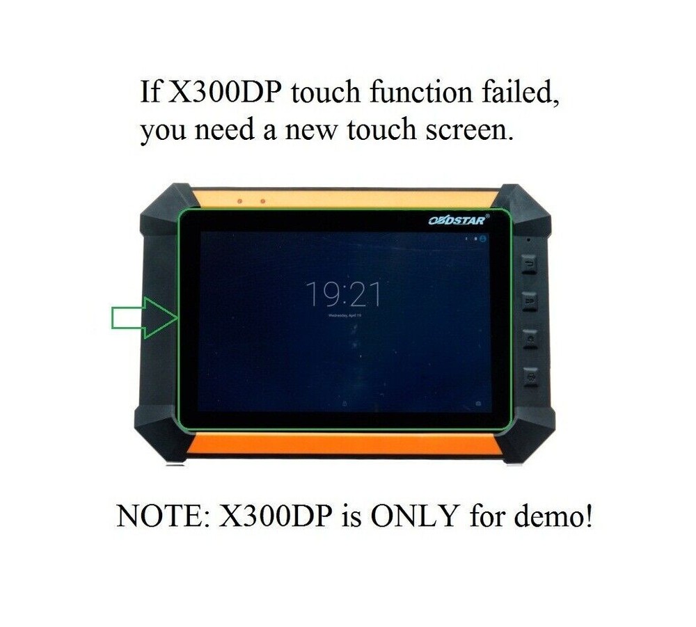 Touch Screen Digitizer Replacement for OBDSTAR X300DP X-300DP Key Programmer