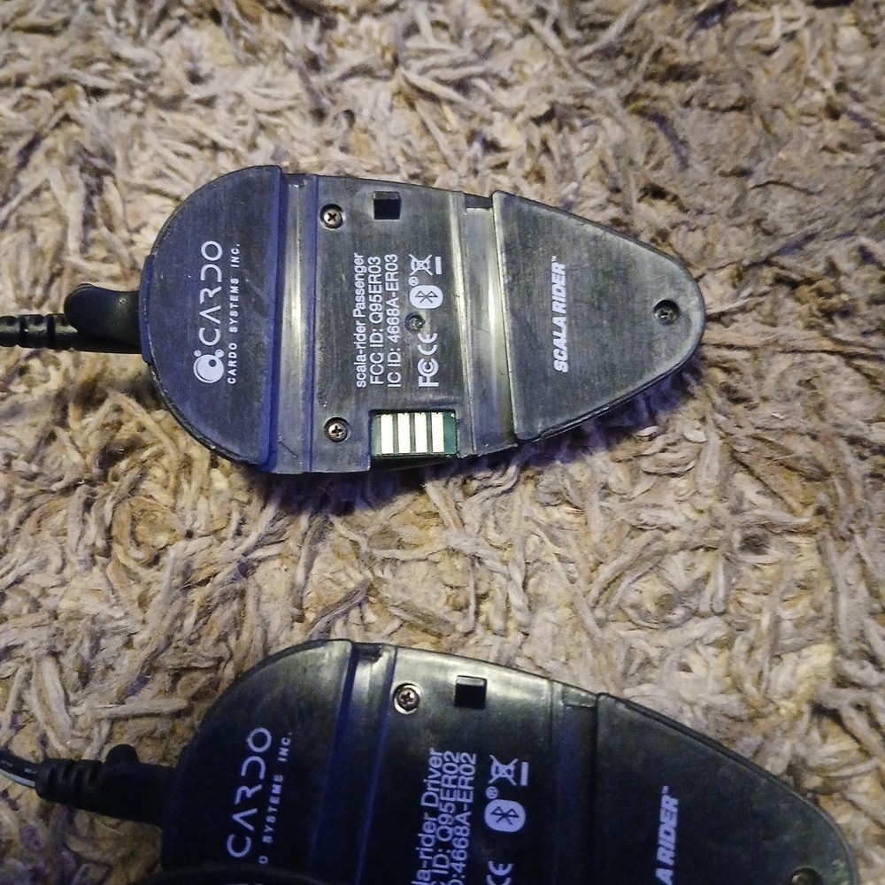 2Cardo Scala Rider TeamSet Black Volume Control Bluetooth Intercom PassengerUnit