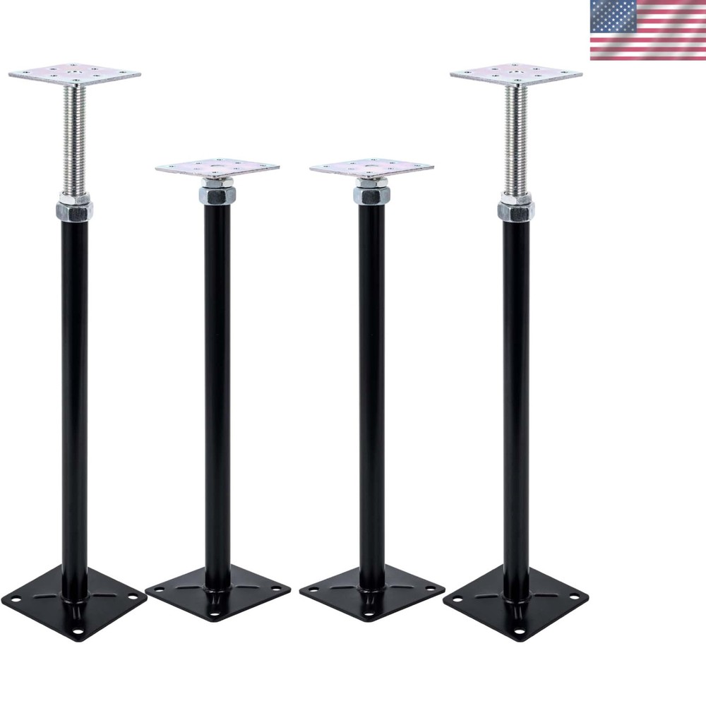 High Carbon Steel Adjustable Jacks, 16-20" Post for Structural Support