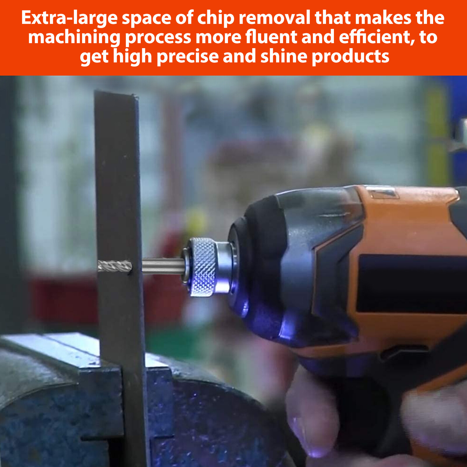 8Pcs 4 Flute Solid End Milling Cutter Drills Bits 1/16"-1/2" HSS Slot Tool Set