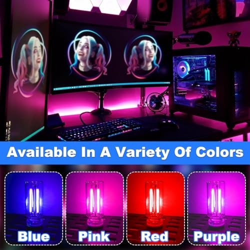 4 PCS Car USB Lights, Car Interior Ambient Lights, Mini Touch Dimmable Glass