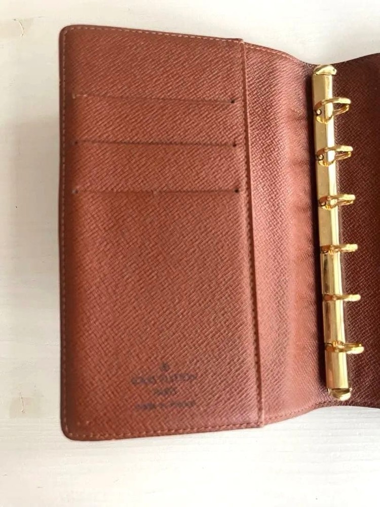 Louis Vuitton Monogram Notebook Cover Monogram Design Excellent Condition