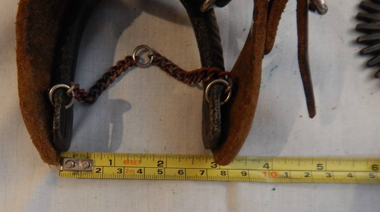 Vintage Cast Iron Large Rowel Western Cowboy Spurs - 108