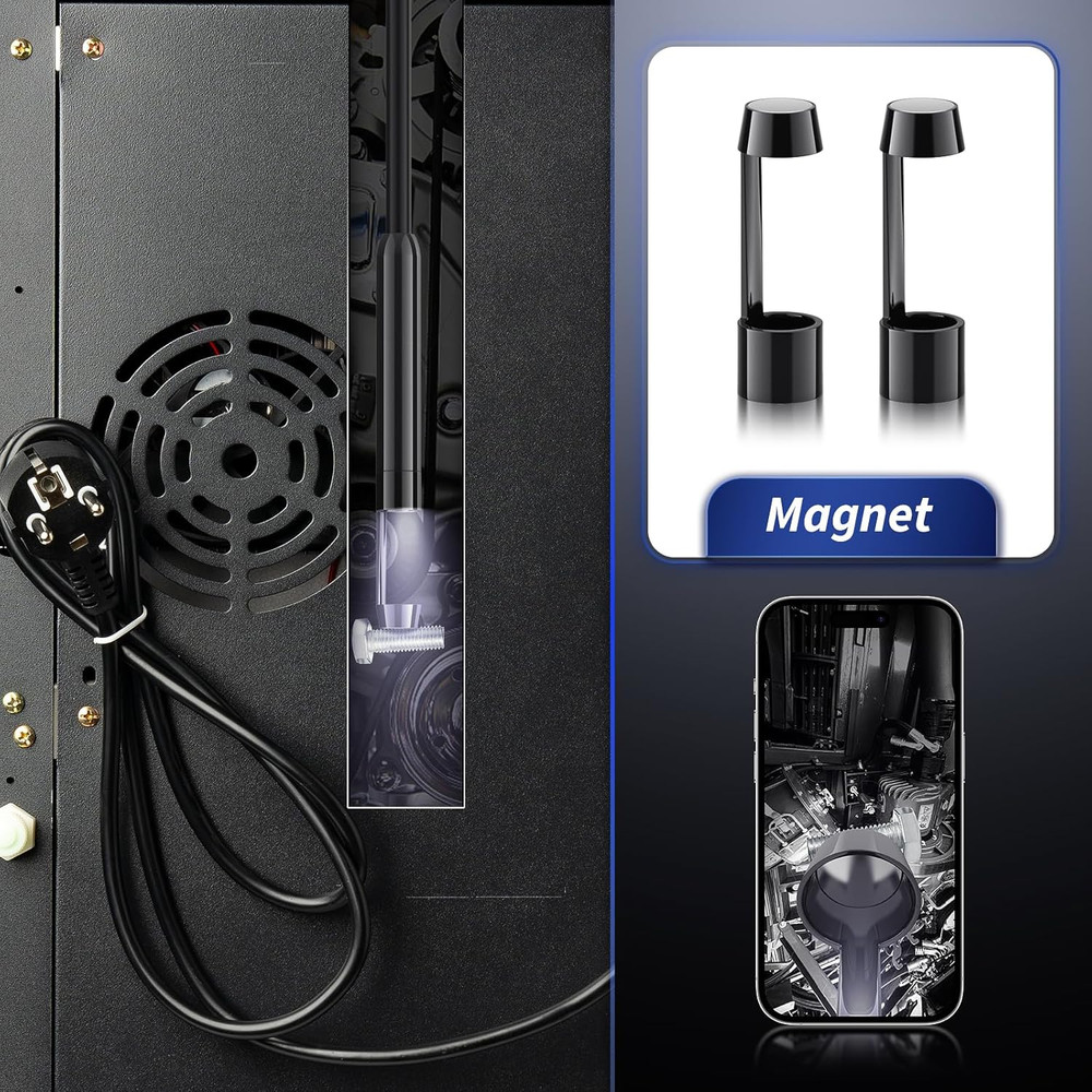 Endoscope 4-Piece Accessories Hook Magnet Side View Mirror Set, 8-Piece Accessor