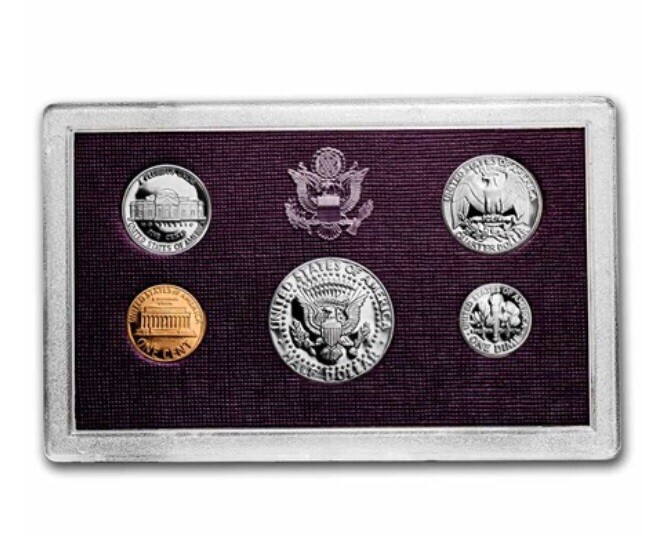 1985 U.S. Proof Set 5pc In OGP