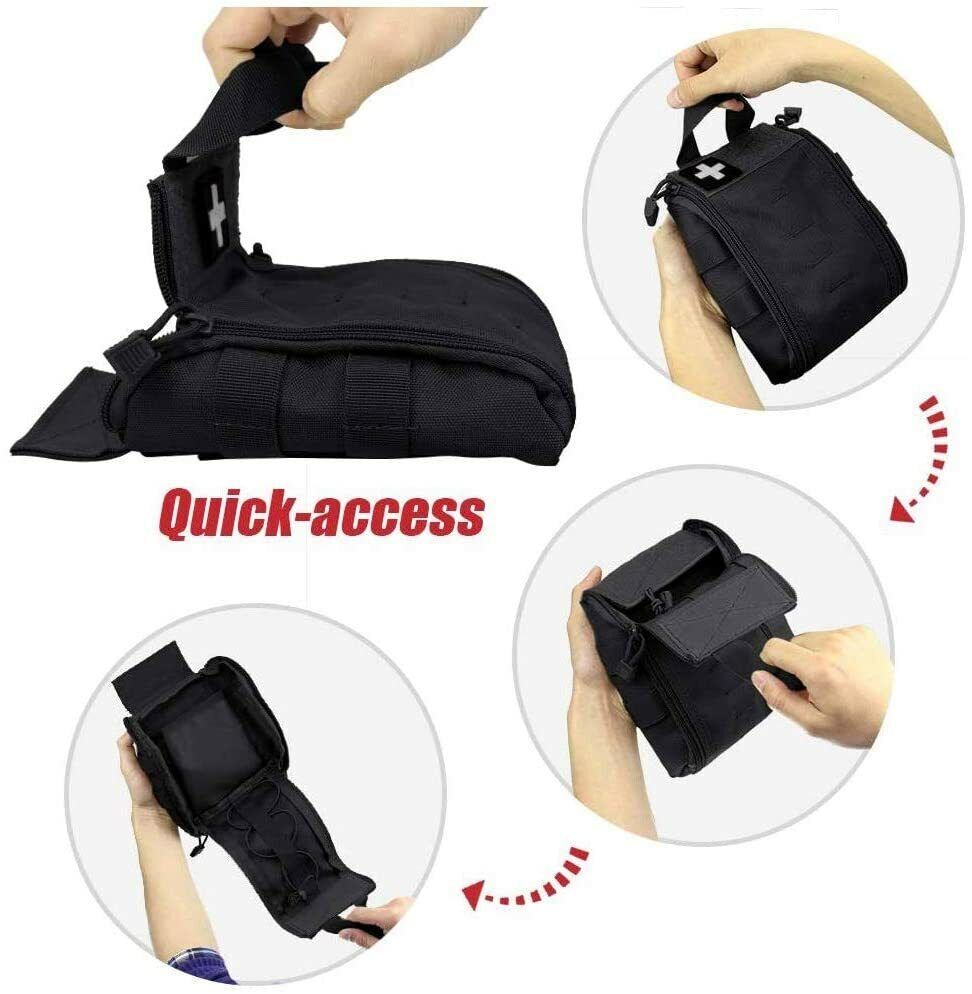 Tactical Molle Medical Pouch Military Rip-away First Aid Kit IFAK EMT Pouch Bag