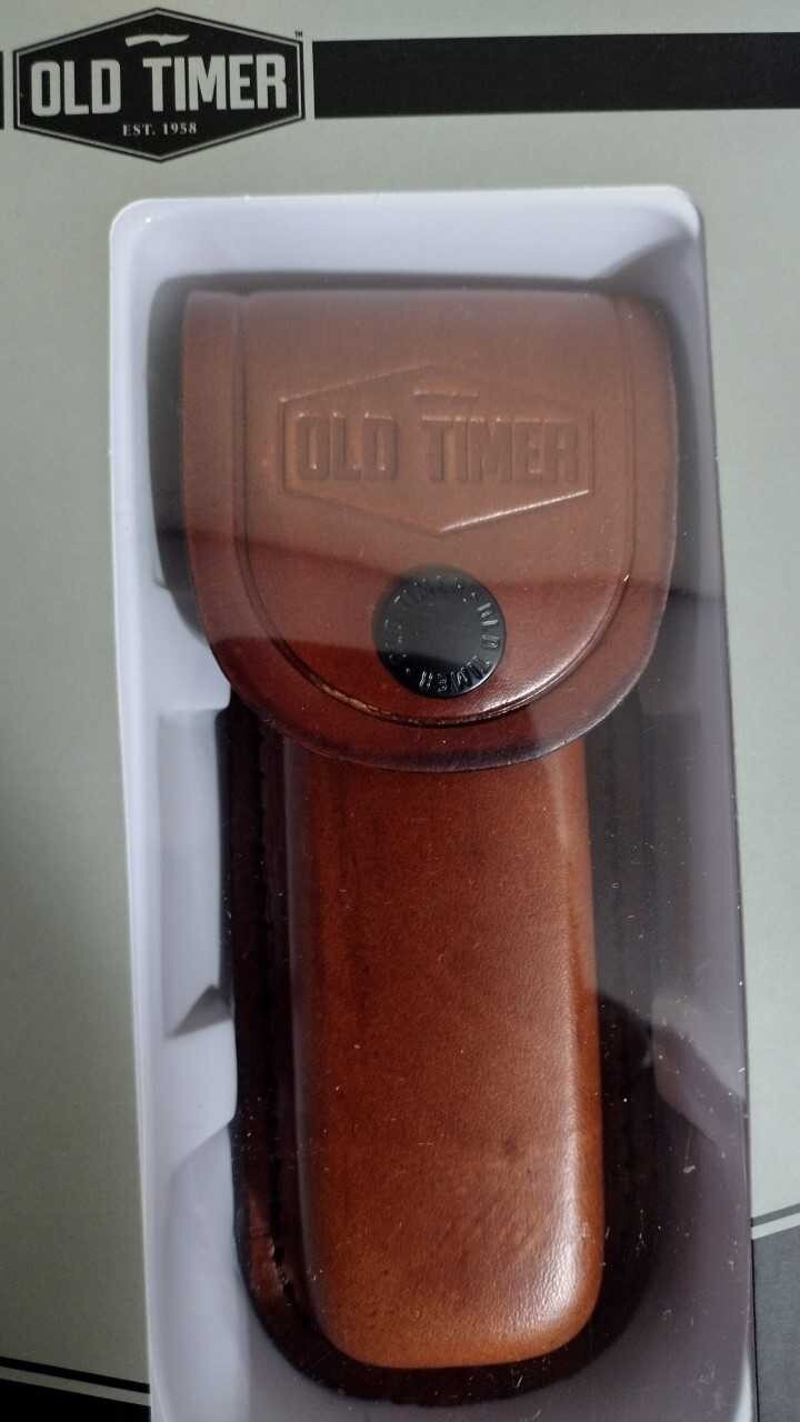 Schrade Old Timer Leather Belt Sheath Skinning Hunting Folding Pocket Knife LS2