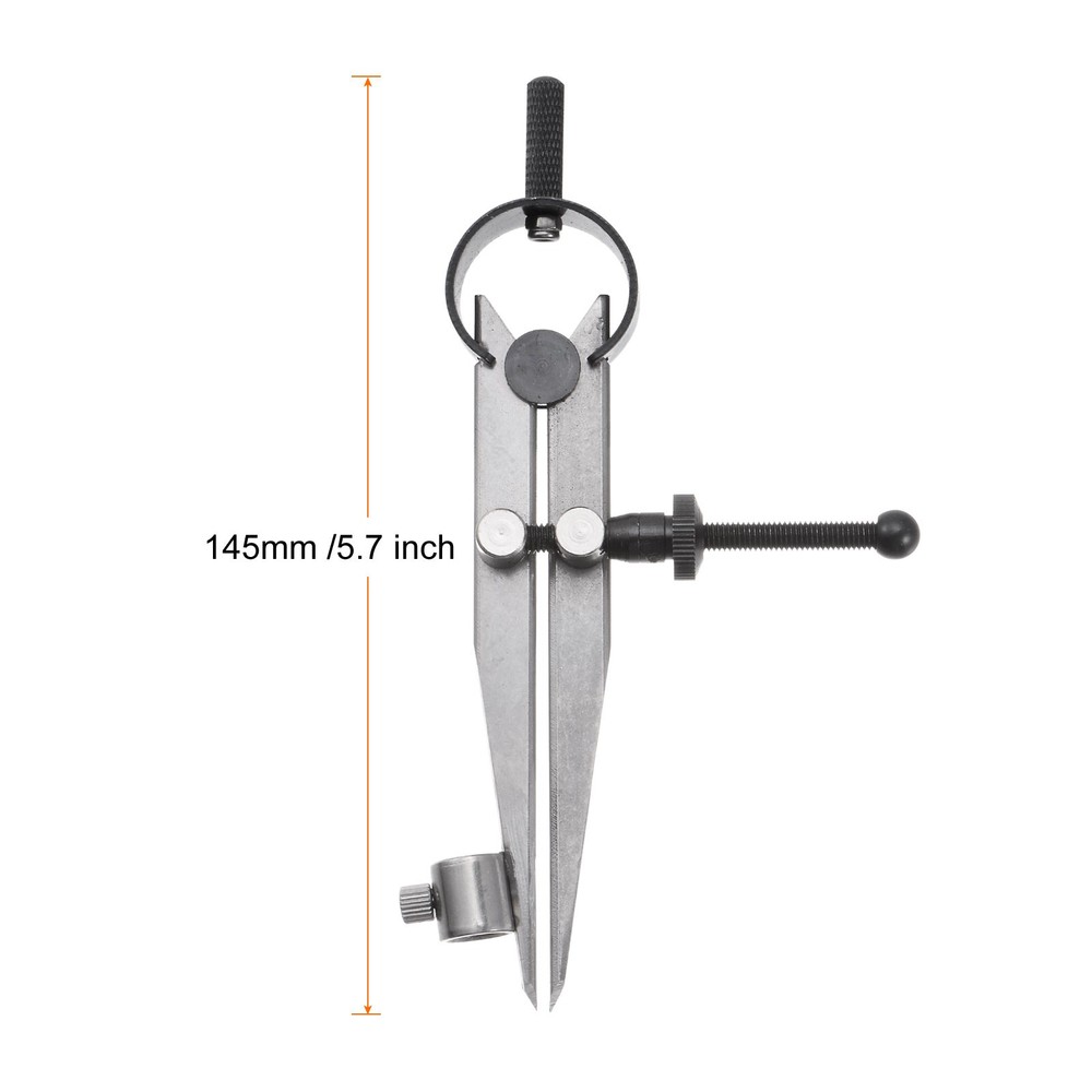 Spring Joint Caliper 4" Adjustable Spring Divider Caliper with Pencil Holder