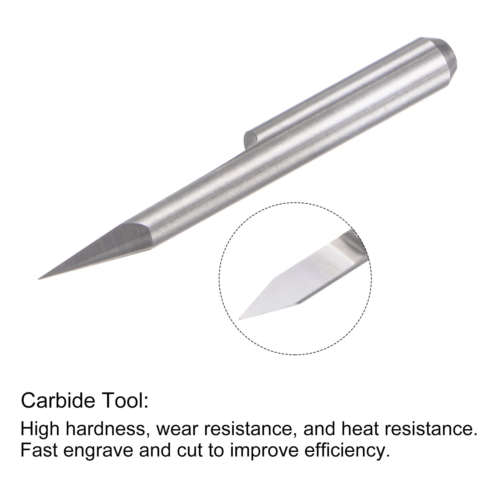 1/8" Shank 0.2mm Tip 30 Degree Solid Carbide Wood Engraving CNC Router Bit 4pcs