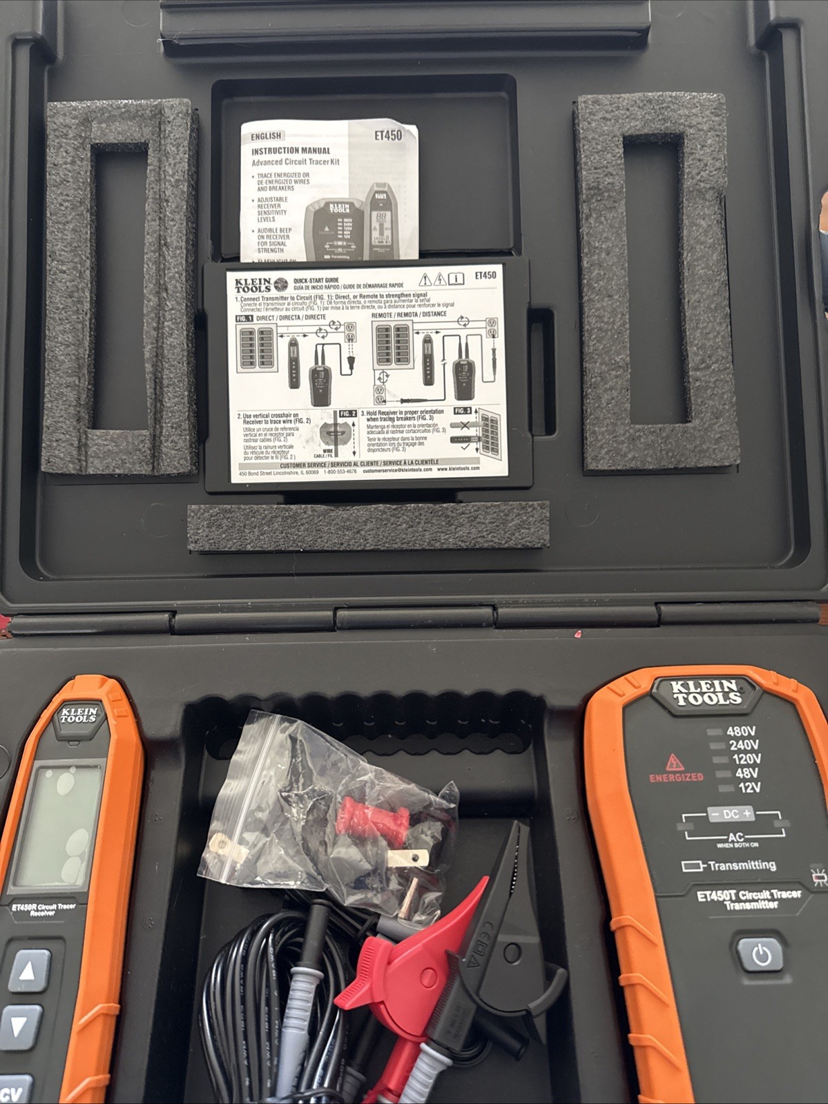 NEW Klein Tools ET450 Advanced Circuit Tracer Kit
