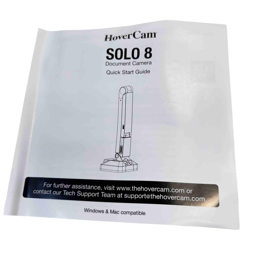 HoverCam Solo 8 Document Camera SOLO8 13MP USB Visual Presenter)