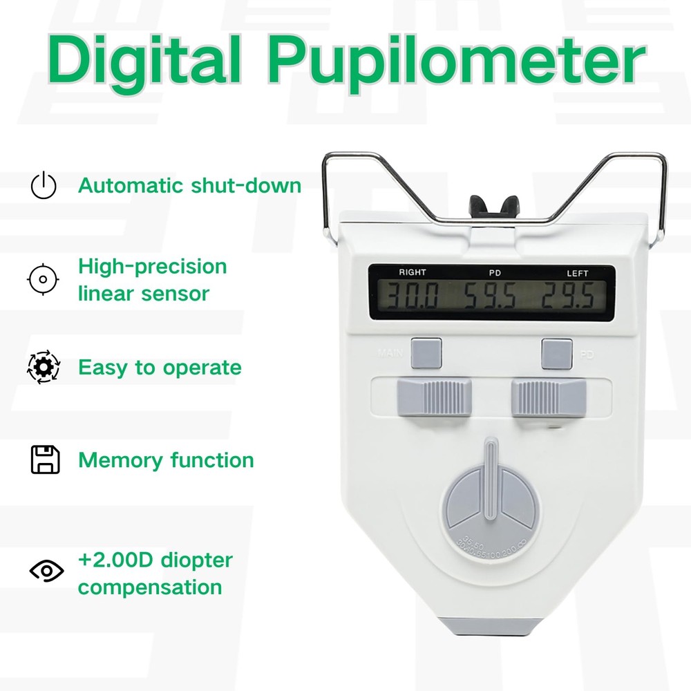 Optical Digital Pupilometer, PD Meter Interpupillary Distance Measuring Tool ...