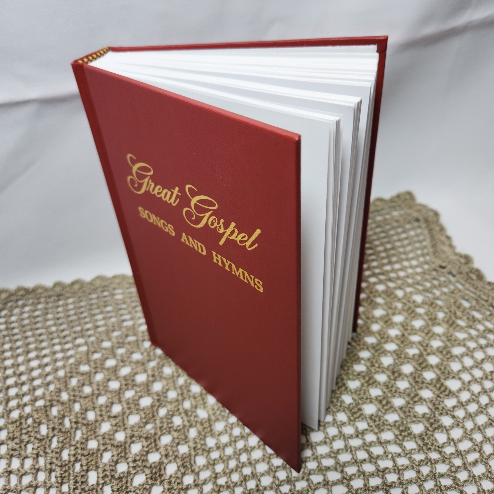 Vintage 1976 Great Gospel Songs And Hymns Red Hardcover Shape Note Edition