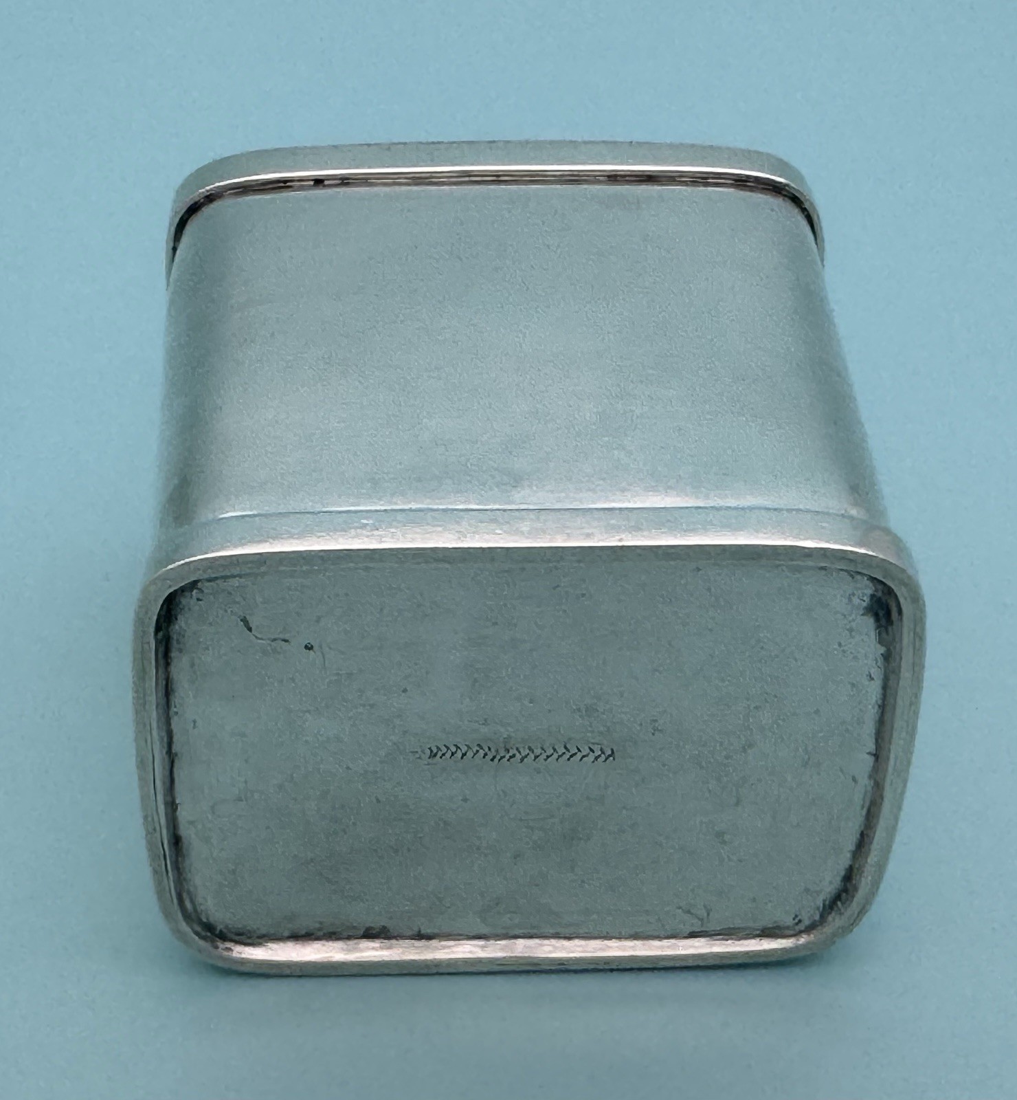 FINE EARLY 1800 ANTIQUE STERLING SILVER TEA CADDY BOX CONTAINER