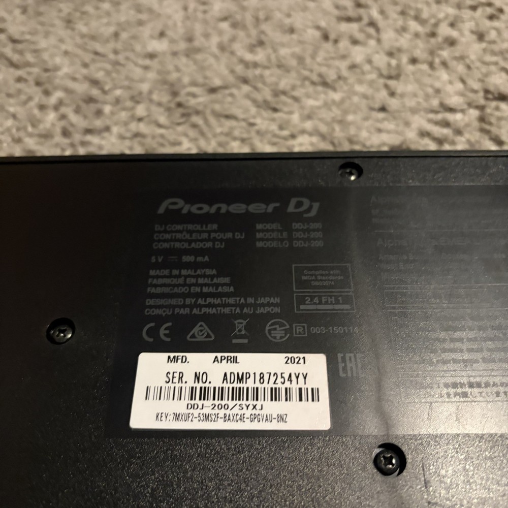 Pioneer DDJ-200 Smart DJ Controller No Wire