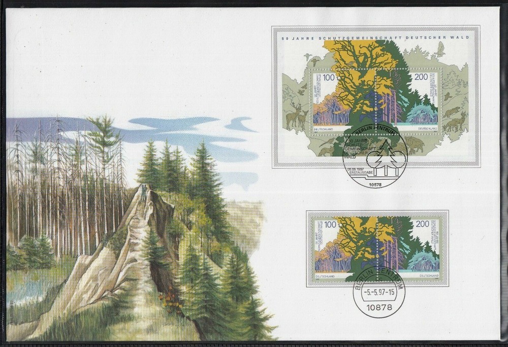 Bund Fantastic Great FDC 1997 - German forest