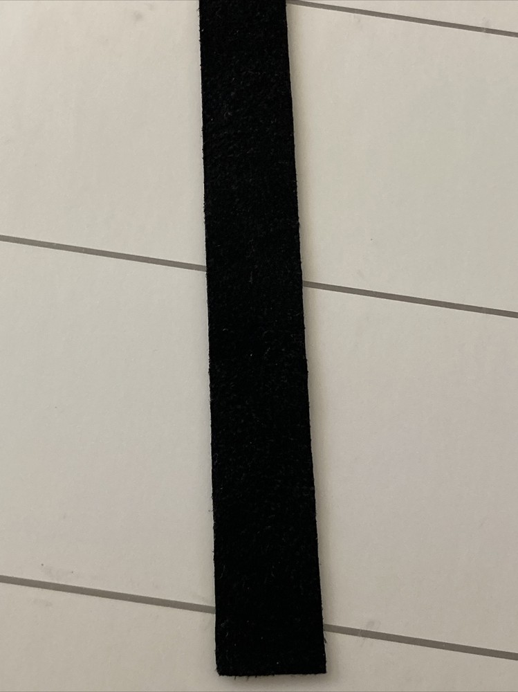 Black Gold Crackle 1” Leather Inlay
