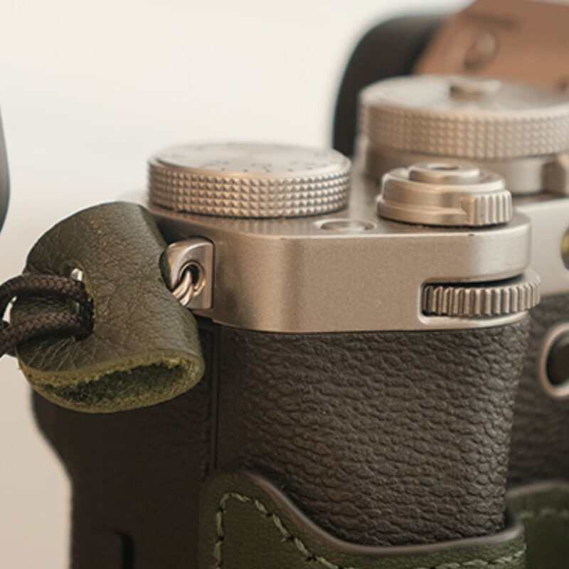 Handmade Cowhide Protector Cover Pad Lug Camera Straps Triangle Split Ring Hook