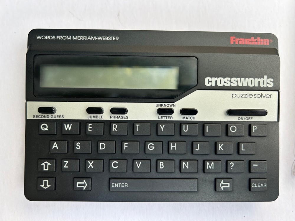 Franklin Electronics Crossword Puzzle Solver CW-50 Tested Working