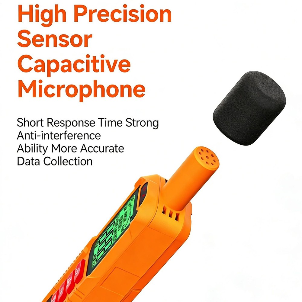 Handheld Digital Sound Level Meter Decibel Meter 30-130dB Range