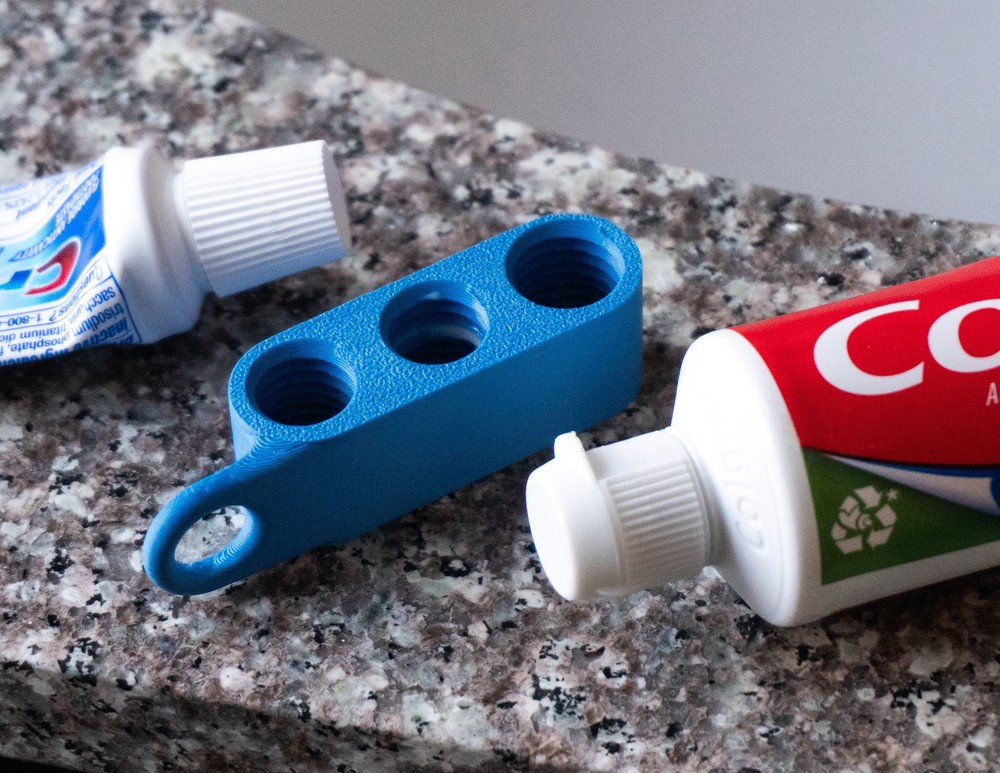 Toothpaste Transfer Tool Keychain 3-Pack | Easy Refill Adapter for Toothpaste