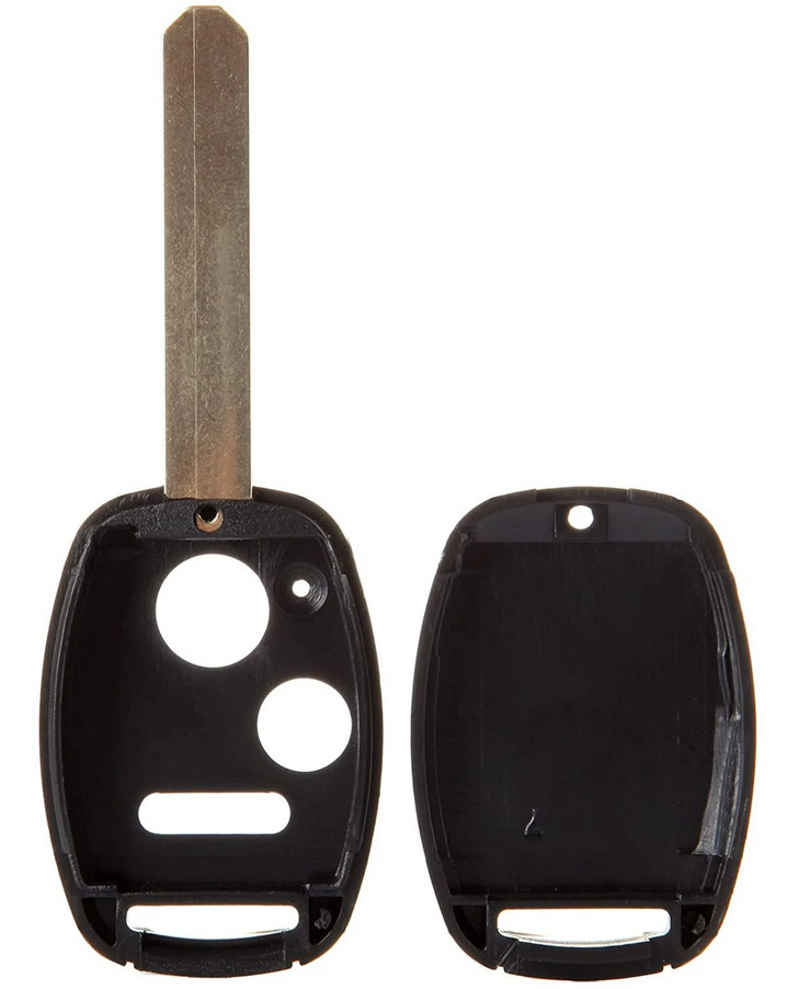 KEY CUT SERVICE + 4 Button Remote Key Shell Case For Honda 2003 - 2013 Models