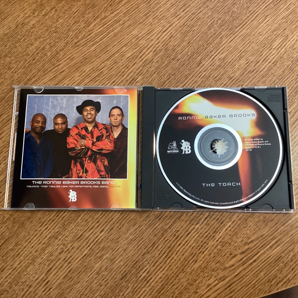 CD Blues Rocker RONNIE BAKER BROOKS “The Torch” Signed AUTHENTIC!