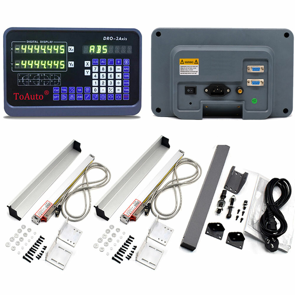 14" 26" Linear Scale w/ DRO 2 Axis Digital Readout Encoder for CNC Lathe Milling