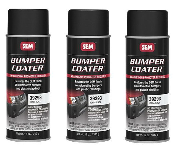 BUMPER COATER - Honda Black SEM-39293 (3 Pack)