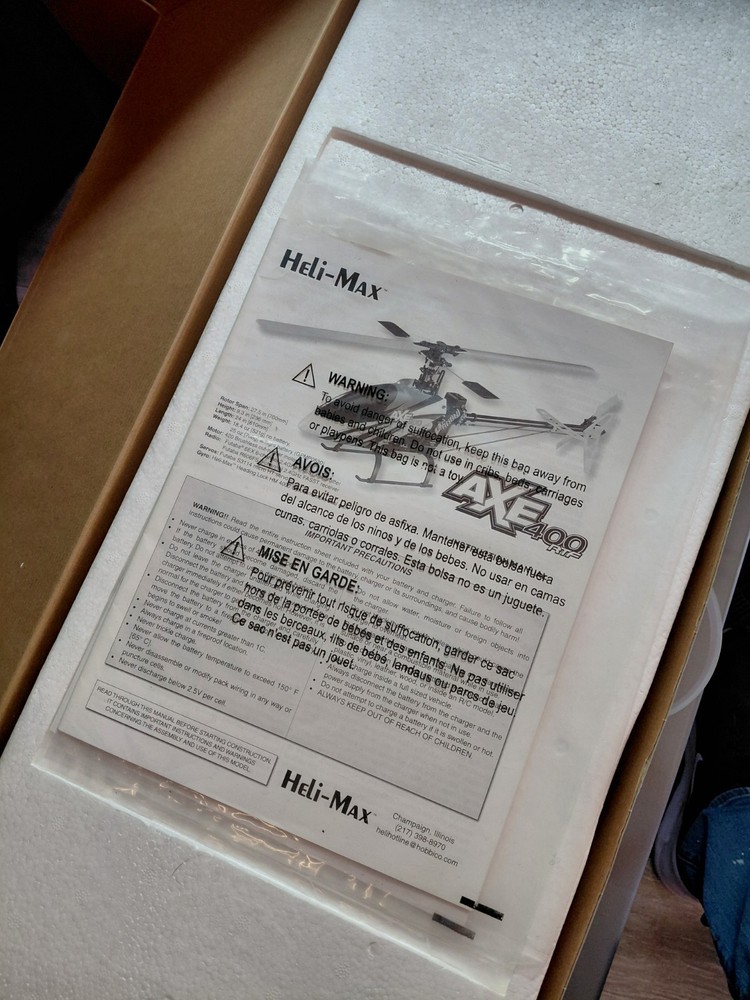 Heli-Max AXE 400 3D RTF Helicopter