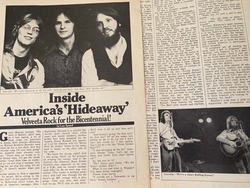 America, Two Page Vintage Clipping