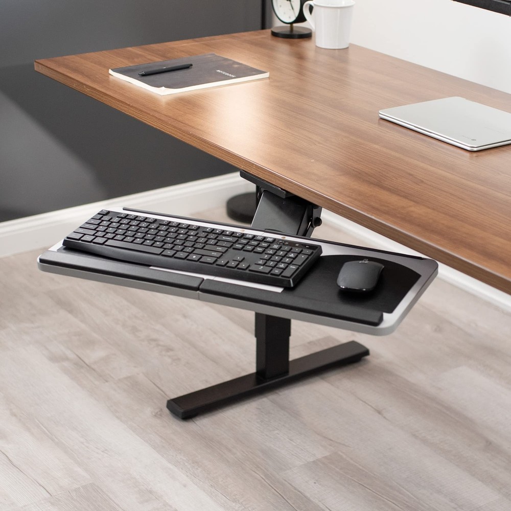 Adjustable Computer Keyboard and Mouse Platform Tray, Ergonomic Under Table D...