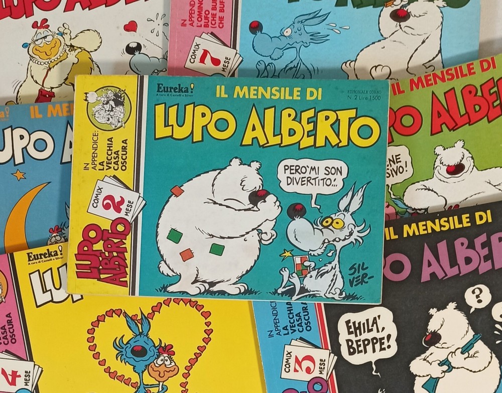 LUPO ALBERTO 2/8 complete sequence Ed. Horn 1984!!!!!
