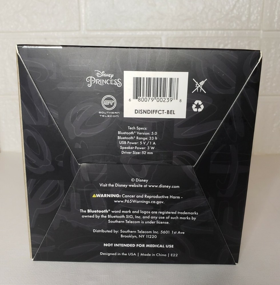 NEW Disney Princess Belle Wireless Speaker & Aroma Diffuser LED Lights