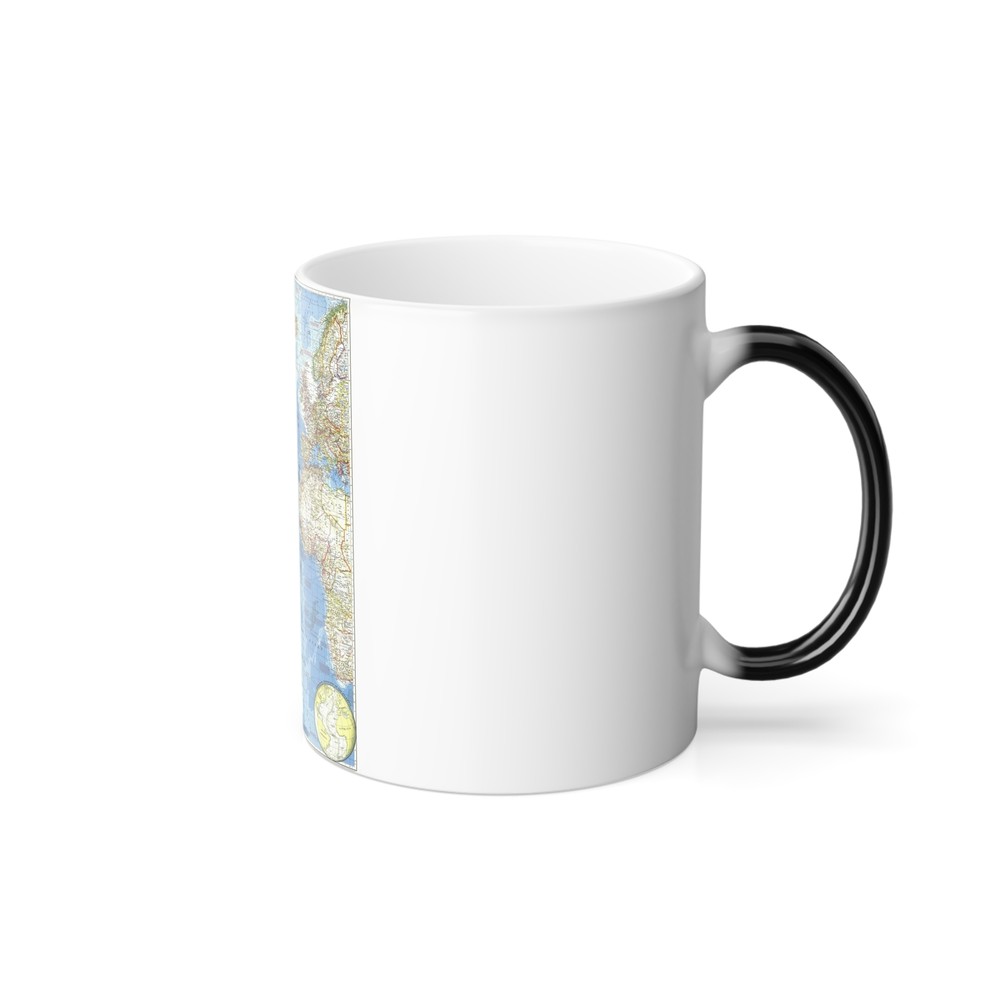 Atlantic Ocean (1955) (Map) Color Changing Mug 11oz