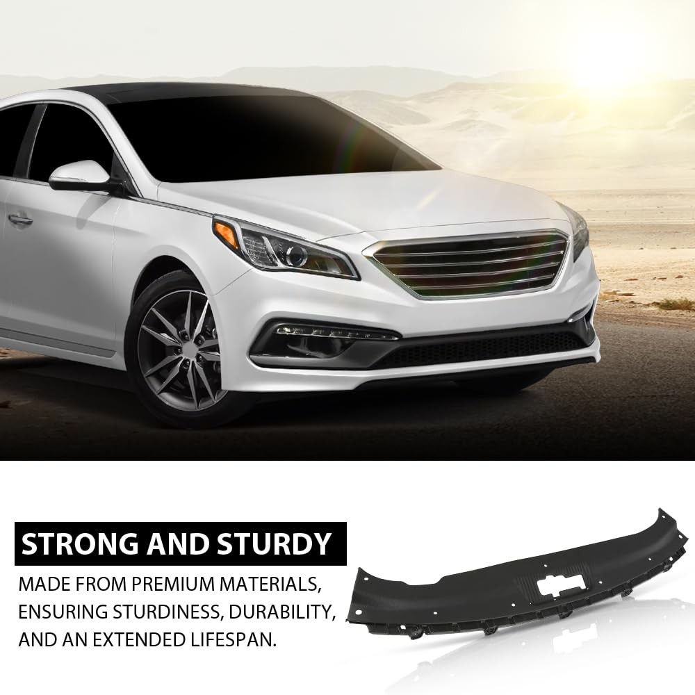 Front Upper Grille Radiator Assembly for Sonata 2015-2017 Black