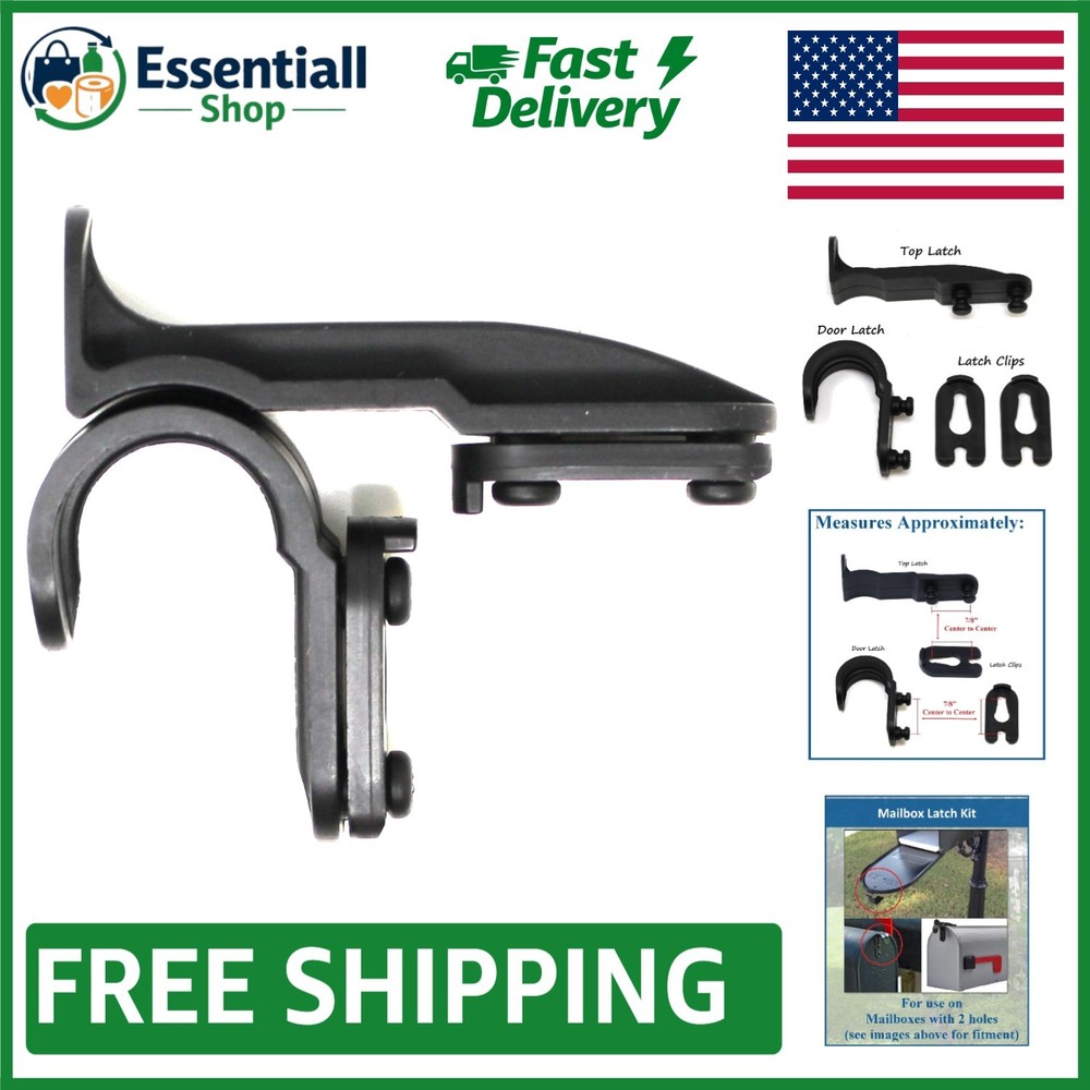 Durable Mailbox Plastic Latch Replacement Kit - Easy No-Tool Installation