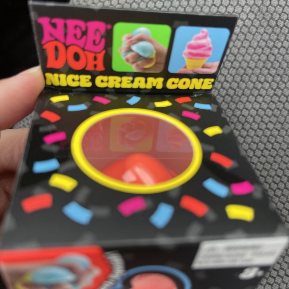 NeeDoh Nice Cream Cone Ice Cream Orange, Ships Today