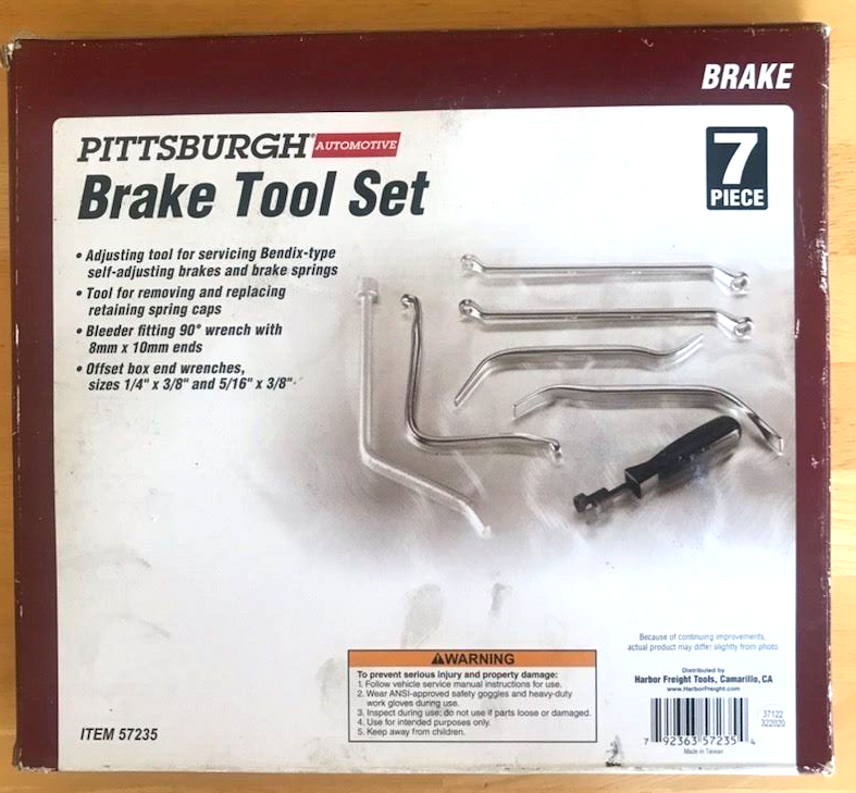 Brake Tool Set, 7 Piece, Pittsburgh Tools