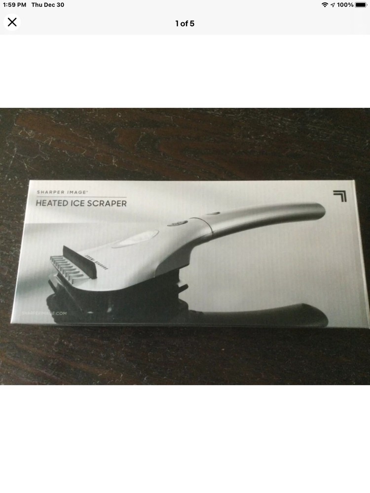 Sharper Image Heated Ice Scraper New