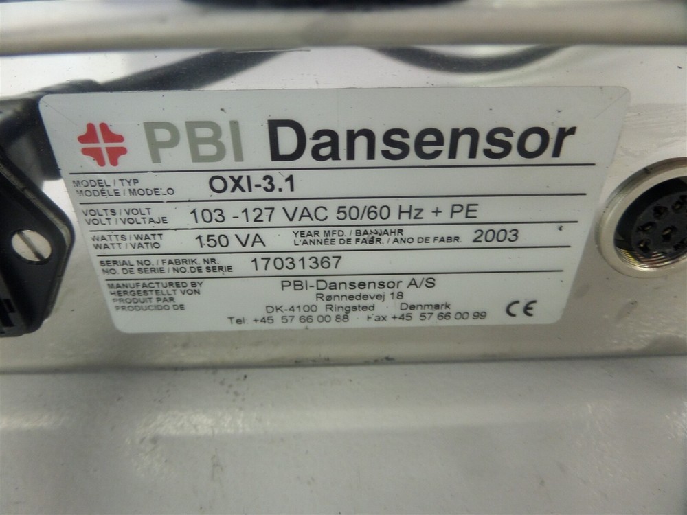 PBI Dansensor OXI-3.1 0-2% O2 Portable Oxygen Indicator
