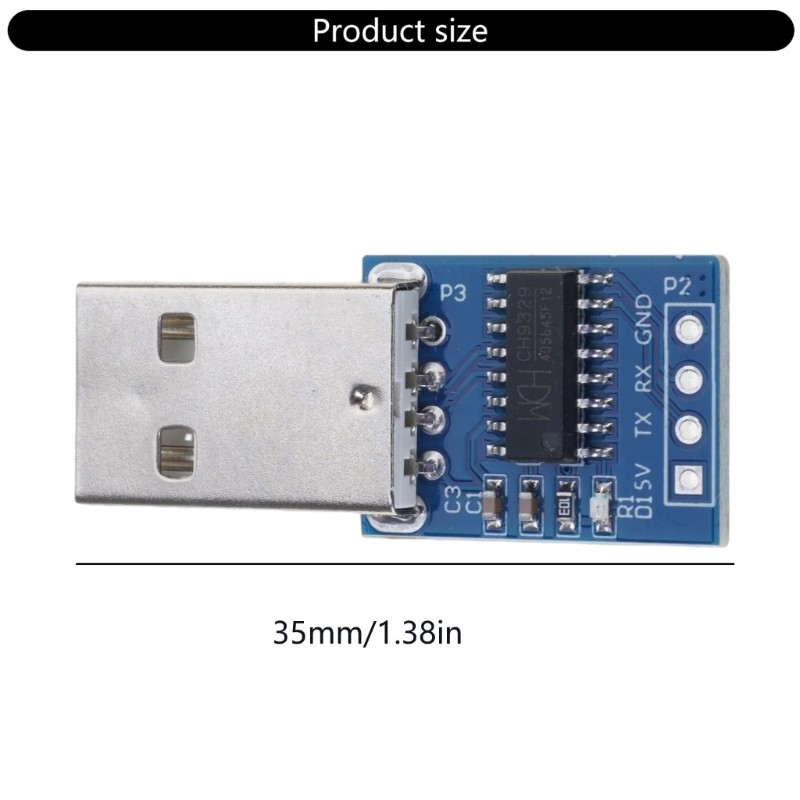 CH9329 Multifunctional UART Serial USB Interfaced Module for Data Acquisition