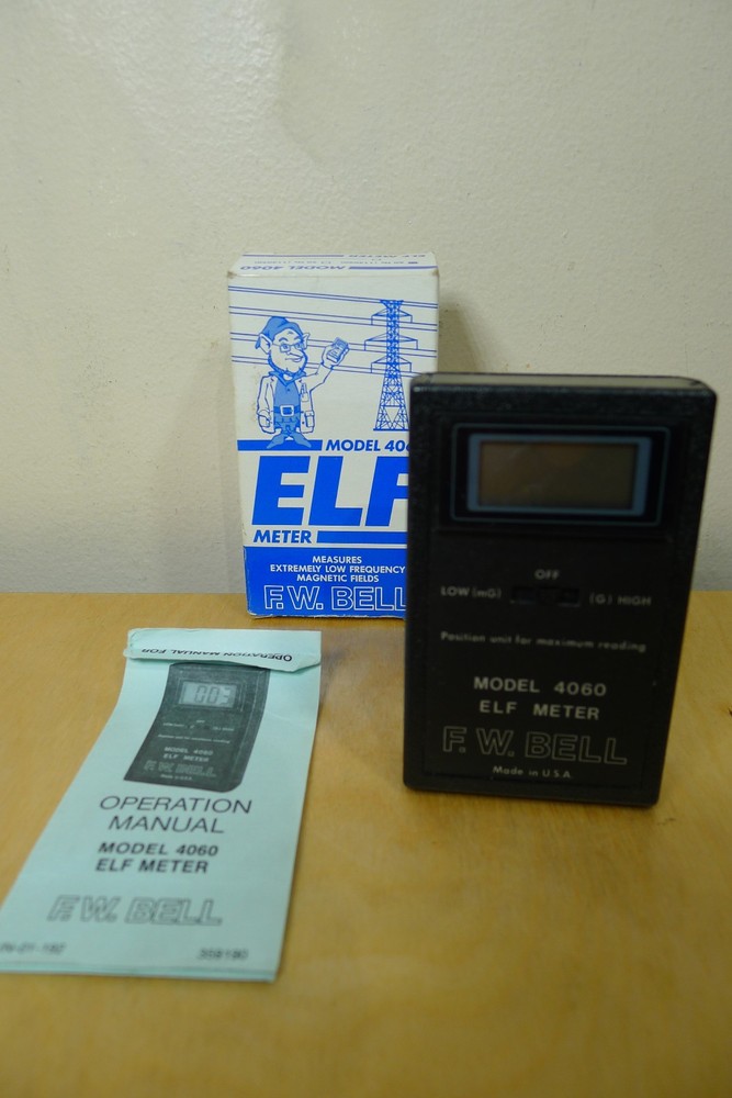 F.W. BELL Model 4060 Extremely Low Frequency AC Magnetic Fields ELF Meter